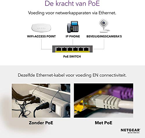 NETGEAR-Switch-PoE-de-48-Puertos-GS348PP-Switch-Ethernet-Unmanaged-Switch-Gigabit-con-24-x-PoE-a-380W-montaje-sobremesabastidor-metal-resistente