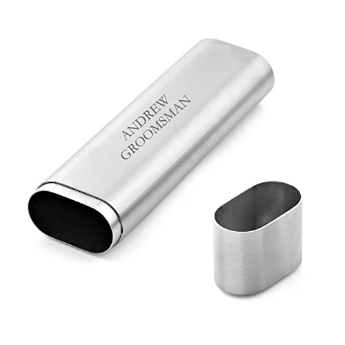Estojo de suporte de charuto personalizado para 2 charutos, melhor homem, padrinho presente da OnePlace Gifts