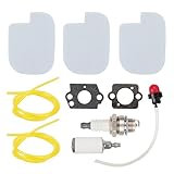 BlueStars P3314 PP4218A 530057925 Air Filter Tune Up Kit - For Poulan Pro P3416 P3816 P4018 PP3416 PP3816 PP4018 PP4218 PP3516AVX 35cc 42cc Craftsman Chainsaw Parts Fuel Line Fuel Filter Primer Bulb