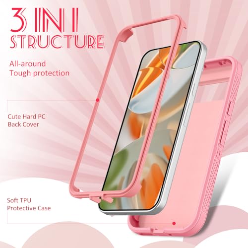 Plakill for Google Pixel 9 Pro XL Case Heavy Duty Protective,Yellow Floral - image 4