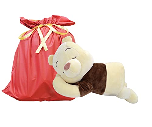 くまのプーさん 抱き枕 クラシック ブラウン 添い寝枕 約55cm (ラッピング袋付き)【セット買い】ディズニー