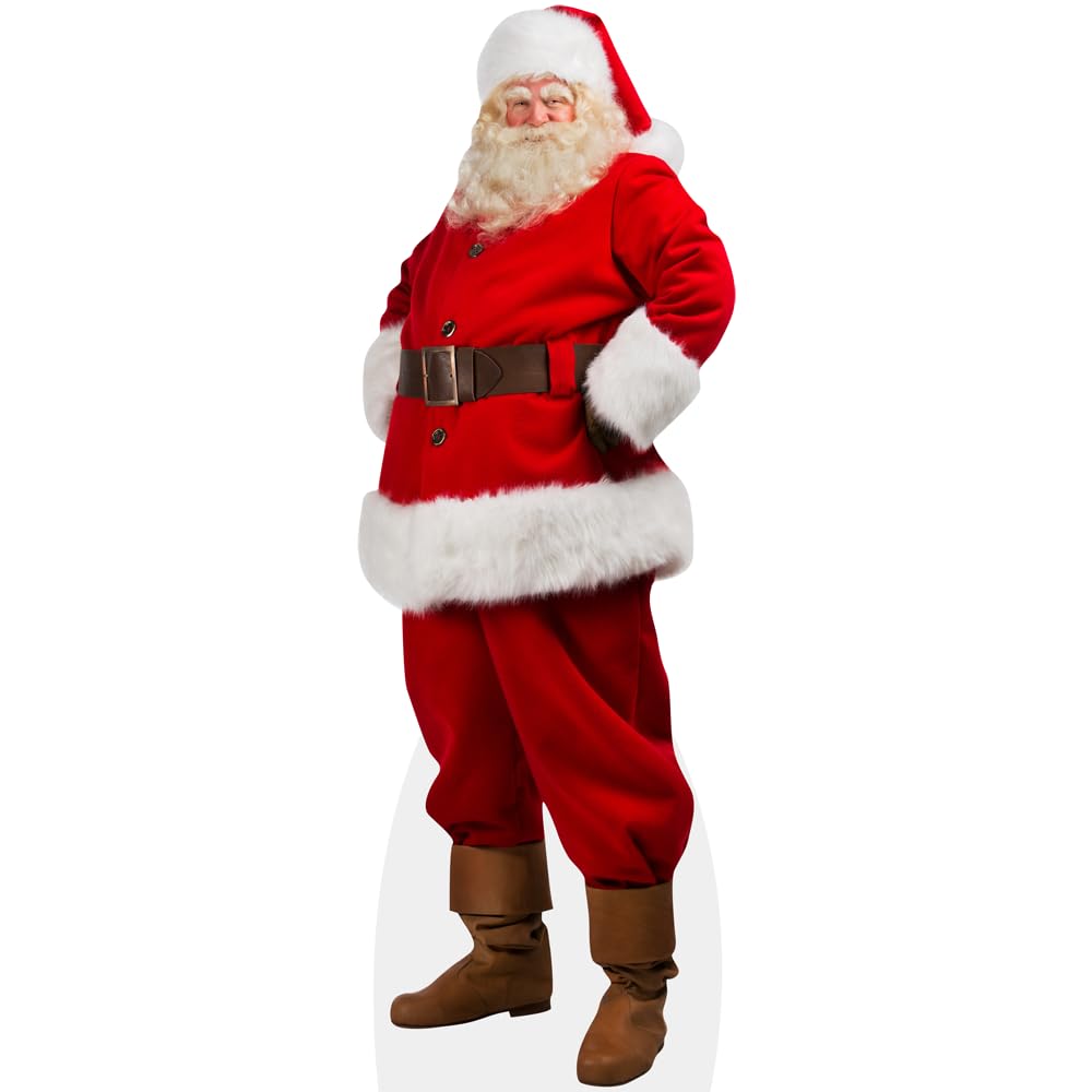 Celebrity Cutouts Life Size Cutout Santa Claus (Red Outfit)