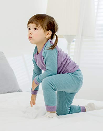 Vaenait Baby Kids Girls Sleepwear Pajama 2Pcs Set Raglan Purple Xl #TOP2