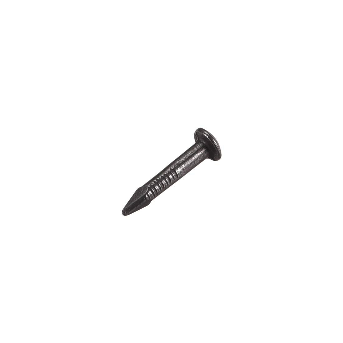 sourcing map 200stk. Klein Tiny Hardware Messing Nägel für DIY Dekorative Holzkisten Zubehör Schwarz 1,2X8mm(DxL)