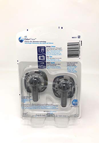 Image of Febreze Car Odor-Eliminating Air Freshener, Downy April Fresh scent, 2 count (Pack of 4)