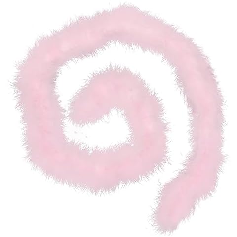 72" Long Fluffy Marabou Feather Boa for women DIY Craft Home Decor 30g-Baby Pink Cover