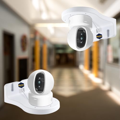 Bectro PVC Indoor & Outdoor Wall Mount L-Type Mounting Bracket Specially Designed to be Compatible with EZVIZ C6 Series & C4 Series Smart CCTV Security Cameras (Pack of 2)