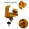 Premium Trailer Hitch Lock with Key Set Designed for 1 7/8, 2, and 2 5/16 Couplers to Prevent Theft (yellow) #2