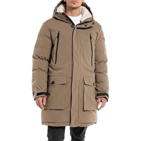 REPLAY Men's M8274A Earth Parka Jacket Cover