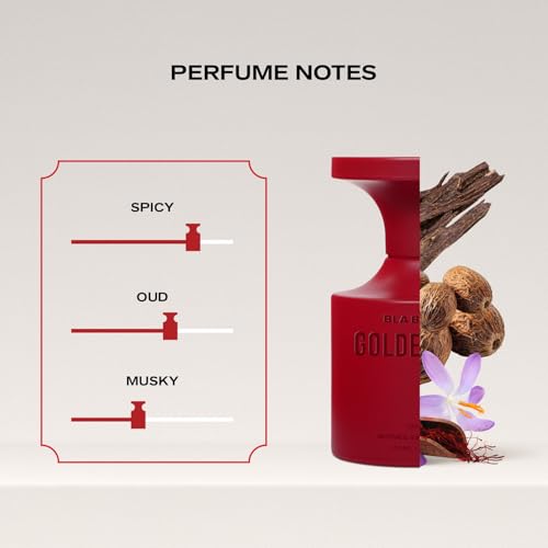 Image of BLABLIBLU Golden Oud Unisex Perfume for Men & Women|100ml Long-Lasting Parfum Fragrances - A Notch above EDP, EDT & EDC|Perfume For Man & Woman|Oud, Saffron & Musk Notes|