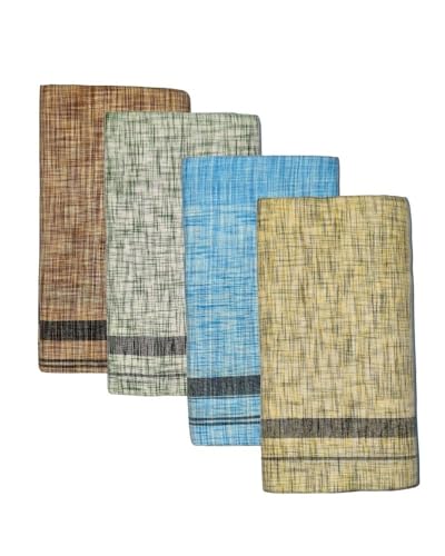 Image of Self Design Lungi & Dhoti for Men (Unstitched)| Lungi for Mens Cotton Blend | 2 Meter | Soft, Lightweight & Breathable Fabric | Ethnic Wear for Daily Use
