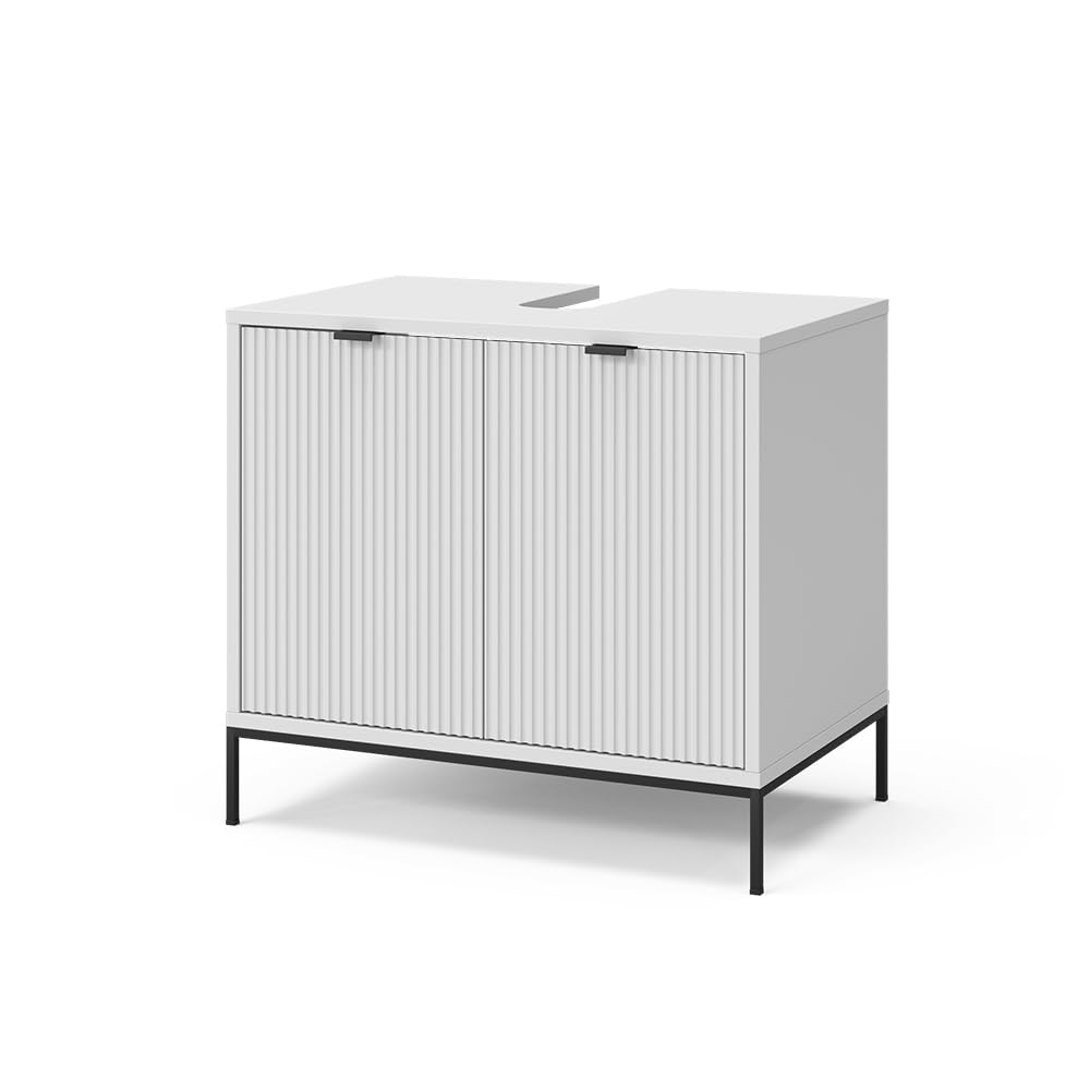 Vicco Mueble Lavabo Eliza Blanco Mueble bajo lavabo, Blanco, 70 x 63 cm