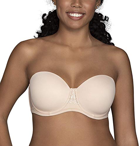 Image of Vanity Fair Women's Beauty Back Smoothing Strapless Bra, 4-Way Stretch Fabric, Lightly Lined Cups up to H