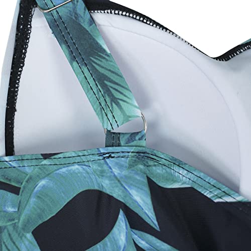 Womens One Piece Swimsuit Tummy Control with Ruched Monokinis Tribal Swimsuits