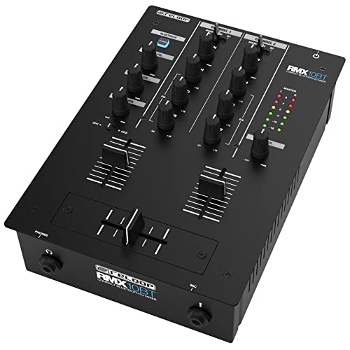 Reloop RMX-10 BT Mixer DJ Bluetooth a 2 canali con connettività Bluetooth integrata, nero