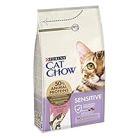 PURINA CAT CHOW Sensitive Crocchette per Gatti Adulti con Pollo 6 Sacchi da 1.5kg