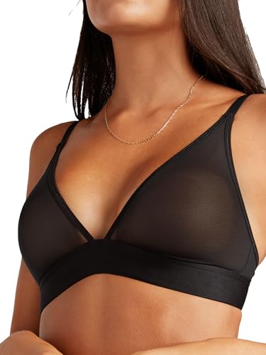 NEGATIVE Underwear – Sieve Triangle Bra – Comfortable Wireless Bras for Women – Perfect Low-Coverage Triangle Cut3