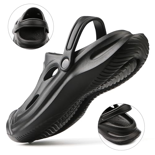 Image of Women Mens Clogs with Arch Support Ganden Shoes Waterpoor Comfort Slip-on Sandals