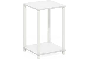Furinno Turn-N-Tube 2 Tier Side Table: Space-Saving Solution with Elegant Style