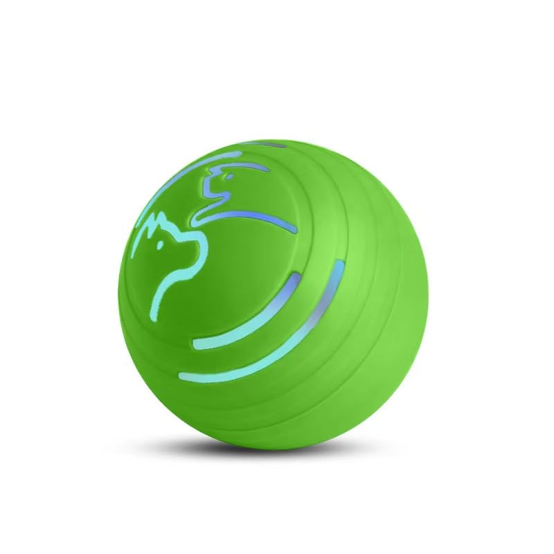 MozoaLata Smart Jumping Ball Dog Toy Automatic Moving Pet Ball Suitable for Toy Balls for Small Dogs and Cats (Green)