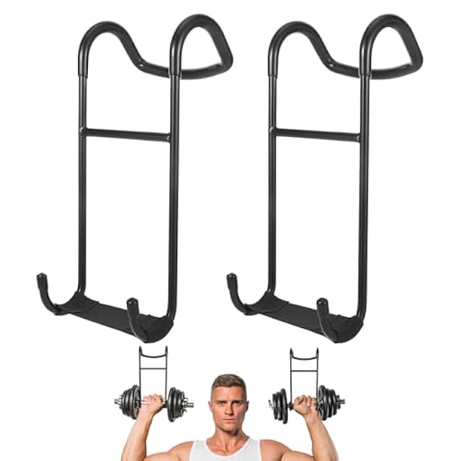 2 Pack Dumbbell Spotter Hooks, 225lbs Dumbbell Rack, Barbell Rack, Barbell Holder, Strength Training Dumbbell Racks, Lifting Hooks, Dumbbell Spotter, Weight Lifting Hook, Shoulder Press