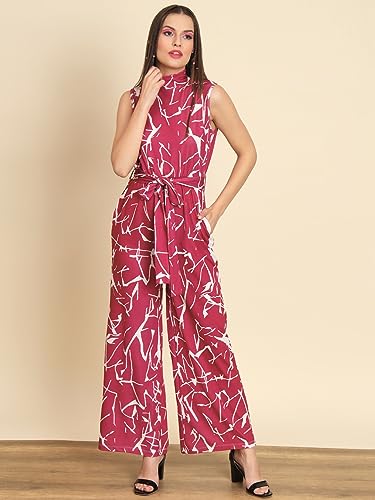 Image of Tandul Jumpsuit - Multicolor Jumpsuit, Sleeveless Casual Jumpsuit For Women (6429)