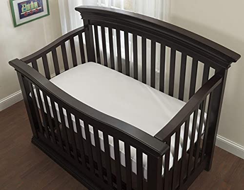 Image of Guardmax Waterproof Porta Crib Mattress Cover Fitted - Smooth and Quiet Baby Mattress Protector - Machine Washable Portable Crib Cover (24x38x3)