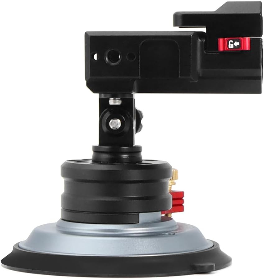 BGNing 4inch Quick Release Vacuum Suction Cup Glossy Surface Suction Cup Camera Mount Compatible with 3S/5/4/3/2 OSMO 360 Camera Accessories (Type9)