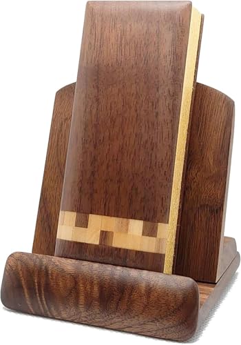 漆ぷろだくと 【過去帳 4.0寸 見台 3.0寸 セット】ウォールナット 無垢 市松模様 日入 (1)