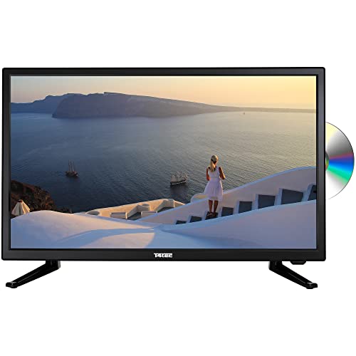 T4tec TT2490DV Full HD 61 cm (24 Zoll) Fernseher mit integriertem DVD-Player, britisches Design