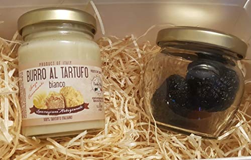 Frische Sommertüffel in Salzlake 35g und Trüffelbutter 80g mit weißem Trüffel - mit Rezept für einen leckeren Trüffelrisotto Cover