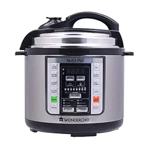 Wonderchef Nutri-Pot Electric Pressure Cooker with 7-in-1 Functions|18 pre-set functions|Pressure Cooking, Saute/Pan Frying, Slow Cooking, Yogurt Making, Steaming, Warming & Rice Cooking |3L capacity