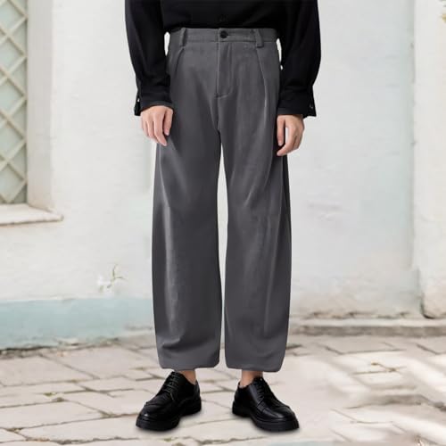 Men's Classic Summer Casual Jeans Comfortable Straight Leg Trousers for Daily Wear with Pure Color Design3