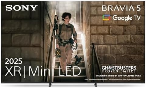 Sony BRAVIA 5, Mini LED 75 Inch, XR Processor with AI, Acoustic M...