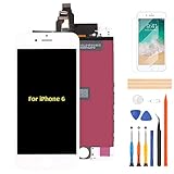 A-MIND 4.7 inch for iPhone 6 Screen Replacement Touch Screen Digitizer A1549 A1586 A1589 LCD Display Full Assembly Repair Kits,with Screen Protector+Tools (White)