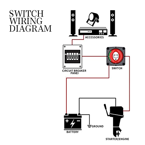 Banseko KG-001 Battery Switch,12V Waterproof Heavy Duty Battery Power Cut Master Switch Disconnect Isolator,Batteryisolator On-Off Kill Switch High Current thumb #6