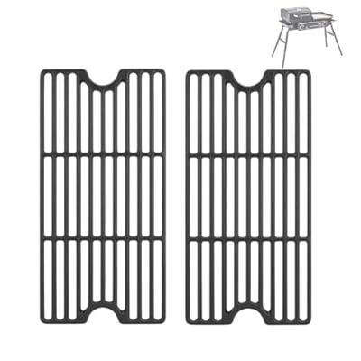 BBQration Grill Grate for Blackstone Tailgater 1555, Cast Iron Cooking Grid Replacement Parts for Blackstone 1555 Tailgater Grill Box