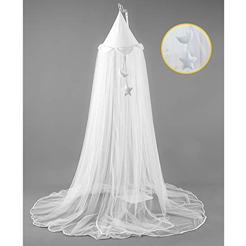 Moustiquaire de lit bébé universelle avec support blanc pour chambre - 2