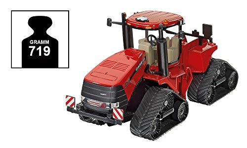 siku 3275, Case IH Quadtrac 600 Raupenschlepper Traktor, 1:32, Metall/Kunststoff, Rot, Funktionales Knickgelenk und siku-Heck-Kupplung – Bild 6