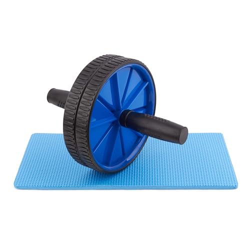 LUXTRI Bauchroller mit Kniematte 250 x 180 x 180 mm, Ab Roller Classic, Bauchmuskeltrainer zur Stärkung des Oberkörpers, Bauchroller, Ab Wheel Workout LUXTRI Bauchroller mit Kniematte 250 x 180 x 180 mm, Ab Roller Classic, Bauchmuskeltrainer zur Stärkung des Oberkörpers, Bauchroller, Ab Wheel Workout