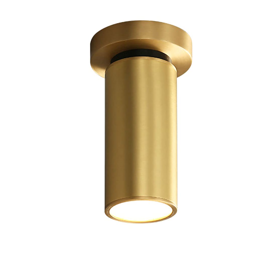 Projecteur Intérieur Extérieur, 7W Spot Led Plafonnier Moderne En Laiton Rotatif, Applique de Chambre À Coucher Avec 3 Températures de Couleur Réglables, Pas de Flicker, Spots Intérieurs, D 10