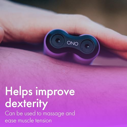 Image of ONO Roller - Handheld Fidget Toy for Adults | Help Relieve Stress, Anxiety, Tension | Promotes Focus, Clarity | Compact, Portable Design (Purple, Full Size - ABS Plastic)