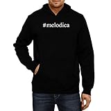 Idakoos #Melodica Hashtag Hoodie Black