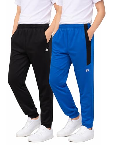 Image of RBX Boys' Sweatpants - Active Tricot Joggers Warm-Up Track Pants (2 Pack)