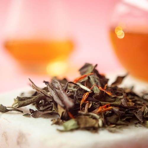 Image of Organic Positively Tea Company, White Champagne Raspberry White Tea, Loose Leaf, 4 Ounce