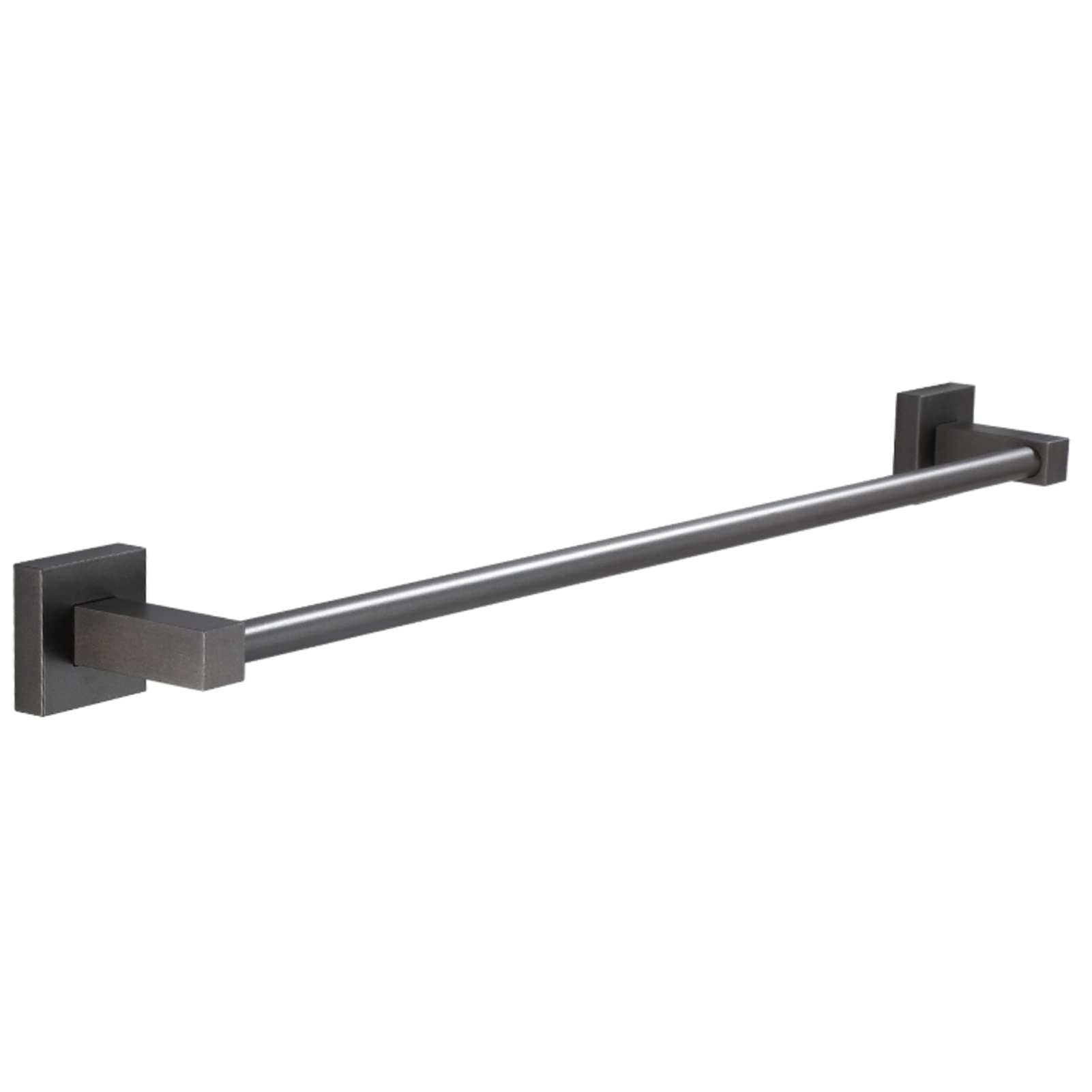 Poręcz na ręczniki, aluminiowy pojedynczy wieszak na ręczniki kąpielowe, ścienny uchwyt na ręczniki do łazienki lub kuchni, montaż na śruby, 40 cm - 80 cm (rozmiar: 50 cm)