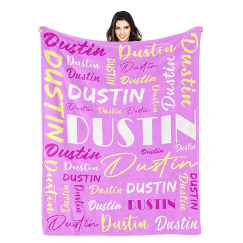 Personalized Blankets for Kids with Names Customized Blankets with Name for Adult Custom Blanket Gift for Birthday Christmas Valentines Day Gift