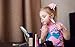 Qivange Unicorn Makeup Brushes Halloween Makeup Decoration for Women Girls, Makeup Brush Kit for for Kids Gift, Foundation Eyeshadow Brushes Powder Fan Brush Rainbow Makeup Brush Set