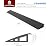 Ruedamann 6.6 Ft Threshold Transition Strip, 1 1/5"~1 2/5" Rise Rubber Threshold Ramp, Overlap Edge Reducer, Doorway Edge Trim and Mats for Laminate Doorway, Carpet, Floor, Tile