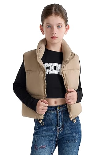 SOLOCOTE Mädchen Winter Puffweste Wasserabweisend Warme Ärmellose...